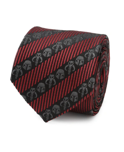 Star Wars Men's Mandalorian Stripe Tie In Red
