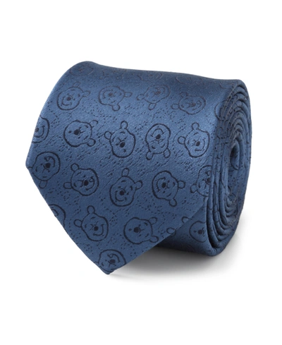 Disney Men's Winnie The Pooh Tonal Tie In Blue