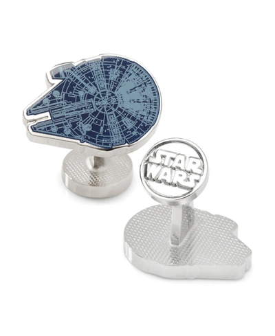 Star Wars Men's Millennium Falcon Cufflinks In Blue