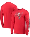 Starter Men's Red Tampa Bay Buccaneers Halftime Long Sleeve T-shirt In Red
