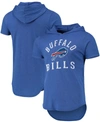 Fanatics Men's Heathered Royal Buffalo Bills Field Goal Tri-blend Hoodie T-shirt In Royal Blue