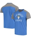 Majestic Men's Royal, Gray Los Angeles Rams Field Goal Slub T-shirt In Royal/gray