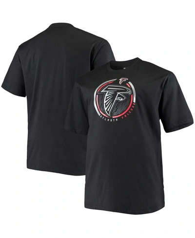 Fanatics Men's Big And Tall Black Atlanta Falcons Color Pop T-shirt