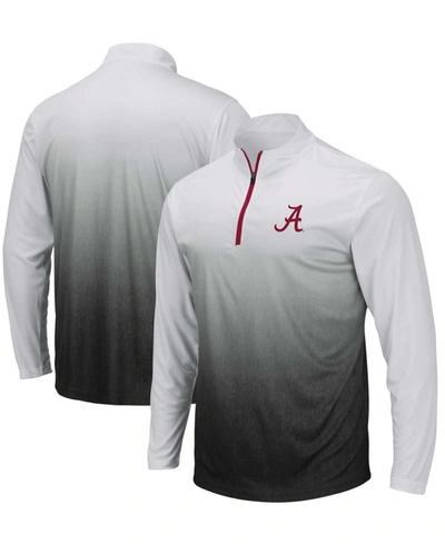 Colosseum Men's Gray Alabama Crimson Tide Magic Team Logo Quarter-zip Jacket