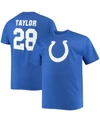 Fanatics Men's Jonathan Taylor Royal Indianapolis Colts Player Icon Name And Number T-shirt In Royal Blue