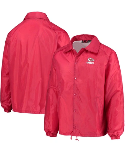 Dunbrooke Men's Red Kansas City Chiefs Coaches Classic Raglan Full-snap Windbreaker Jacket