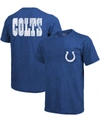 Majestic Indianapolis Colts Tri-blend Pocket T-shirt - Heathered Royal In Royal Blue