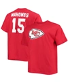 Fanatics Men's Patrick Mahomes Red Kansas City Chiefs Icon Player Name Number T-shirt In Red