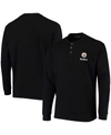 Dunbrooke Men's Black Pittsburgh Steelers Maverick Thermal Henley Long Sleeve T-shirt In Black