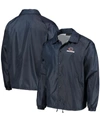 DUNBROOKE MEN'S NAVY CHICAGO BEARS COACHES CLASSIC RAGLAN FULL-SNAP WINDBREAKER JACKET