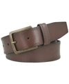 Frye Men's Double Stitched Leather Belt In Brown