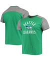 Majestic Men's Kelly Green, Heathered Gray New York Jets Gridiron Classics Field Goal Slub T-shirt In Green/heathered Gray