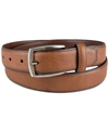 Club Room Men's Faux Leather Pebble Grain Stretch Belt, Created For Macy's In Tan