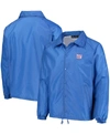 Dunbrooke Men's Royal New York Giants Coaches Classic Raglan Full-snap Windbreaker Jacket In Royal Blue