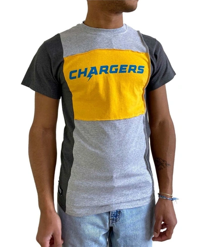 Refried Apparel Men's Heathered Gray Los Angeles Chargers Split T-shirt