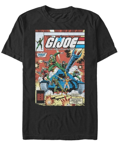 Fifth Sun Men's G.i. Joe Classic Comic Poster Short Sleeve T-shirt In Black