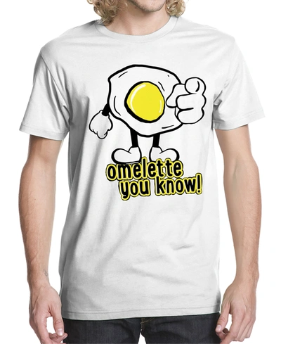Buzz Shirts Men's Omelette You Know V1 Graphic T-shirt In White