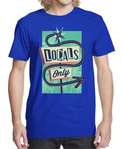 Beachwood Men's Locals Only Sign Graphic T-shirt In Royal