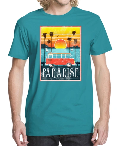 Beachwood Men's Paradise New Graphic T-shirt In Tropical Blue