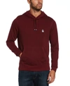 Original Penguin Men's Slim-fit Solid Fleece Hoodie Sweatshirt In Burgundy Heather