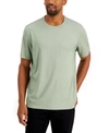 ALFANI MEN'S SOLID SUPIMA BLEND CREWNECK T-SHIRT, CREATED FOR MACY'S