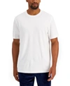 Alfani Men's Solid Supima Blend Crewneck T-shirt, Created For Macy's In White Pure