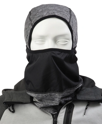 Isotoner Signature Men's Disinfectant Balaclava Face Mask In Heather Gray