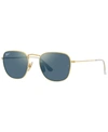 RAY BAN MEN'S POLARIZED SUNGLASSES, RB8157 51 FRANK TITANIUM