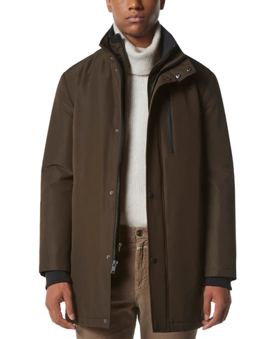 Marc New York Men's Picton City Rain Car Coat In Brown