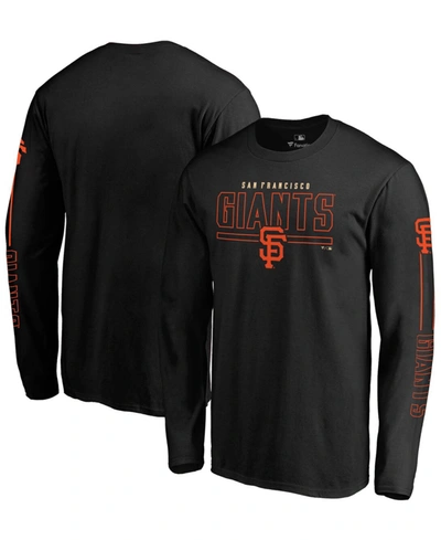Fanatics Men's Black San Francisco Giants Team Front Line Long Sleeve T-shirt