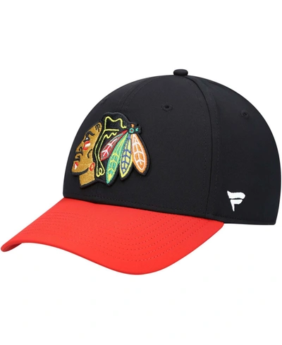 Fanatics Men's Black Chicago Blackhawks Core Primary Logo Flex Hat