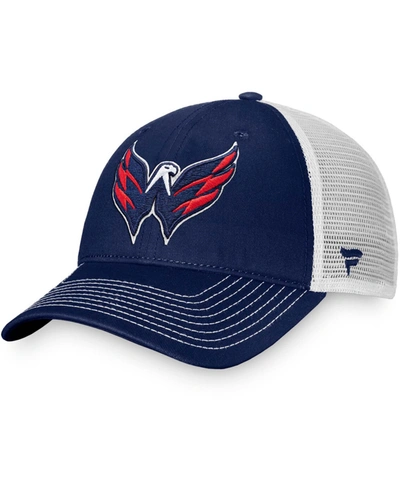 Fanatics Men's Navy Washington Capitals Core Primary Logo Trucker Snapback Hat