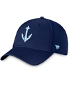 Fanatics Men's Deep Sea Navy Blue Seattle Kraken Secondary Logo Flex Hat In Navy