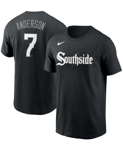 Nike Men's Tim Anderson Black Chicago White Sox City Connect Name Number T-shirt
