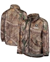 Dunbrooke Men's Realtree Camo Las Vegas Raiders Sportsman Waterproof Packable Full-zip Jacket In Green Camo
