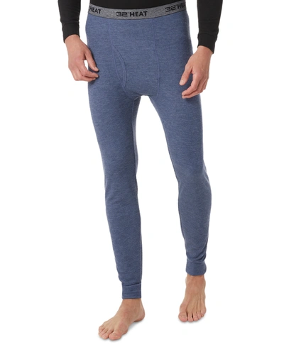 32 Degrees Men's Waffle-knit Leggings In Dark Blue