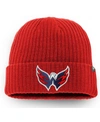 Fanatics Men's Red Washington Capitals Core Primary Logo Cuffed Knit Hat In Red