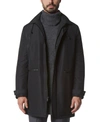 Marc New York Merrimack Water Resistant Jacket With Removable Hood In Black
