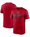 NIKE MEN'S BIG AND TALL RED TAMPA BAY BUCCANEERS LEGEND MICROTYPE PERFORMANCE T-SHIRT