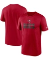 Nike Men's Big And Tall Red Tampa Bay Buccaneers Legend Microtype Performance T-shirt In Red