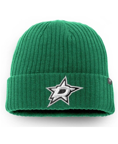 Fanatics Men's Kelly Green Dallas Stars Core Primary Logo Cuffed Knit Hat