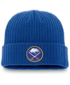 Fanatics Men's Royal Buffalo Sabres Core Primary Logo Cuffed Knit Hat In Royal
