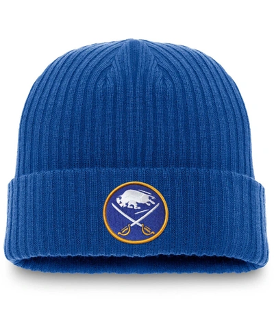 Fanatics Men's Royal Buffalo Sabres Core Primary Logo Cuffed Knit Hat