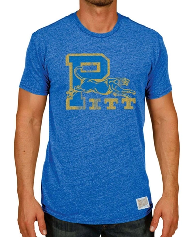 Retro Brand Men's Heather Royal Pitt Panthers Vintage-inspired Tri-blend T-shirt