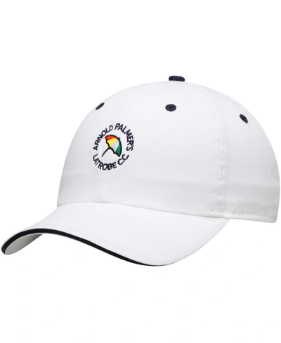 Ahead Men's White Arnold Palmer's Latrobe C.c. Classic Sandwich Adjustable Hat