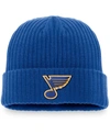 Fanatics Men's Blue St. Louis Blues Core Primary Logo Cuffed Knit Hat In Blue