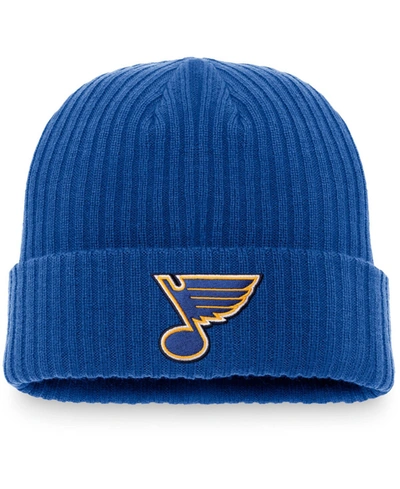 Fanatics Men's Blue St. Louis Blues Core Primary Logo Cuffed Knit Hat