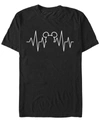 Fifth Sun Men's Classic Mickey Heartline Short Sleeve T-shirt In Black