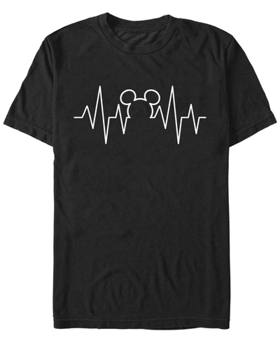 Fifth Sun Men's Classic Mickey Heartline Short Sleeve T-shirt In Black