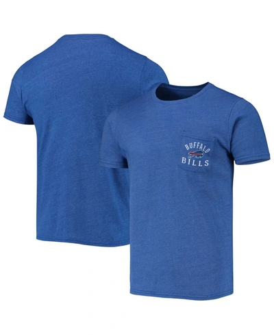 Fanatics Men's Heathered Royal Buffalo Bills Field Goal Pocket Tri-blend T-shirt In Royal Blue